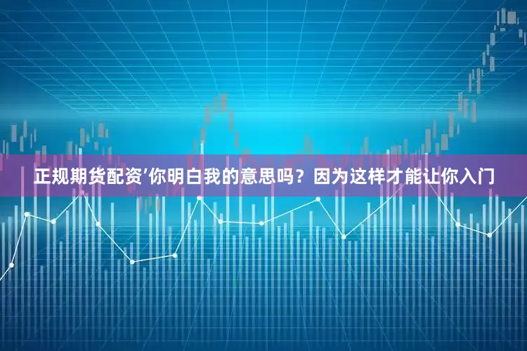 正规期货配资’你明白我的意思吗？因为这样才能让你入门
